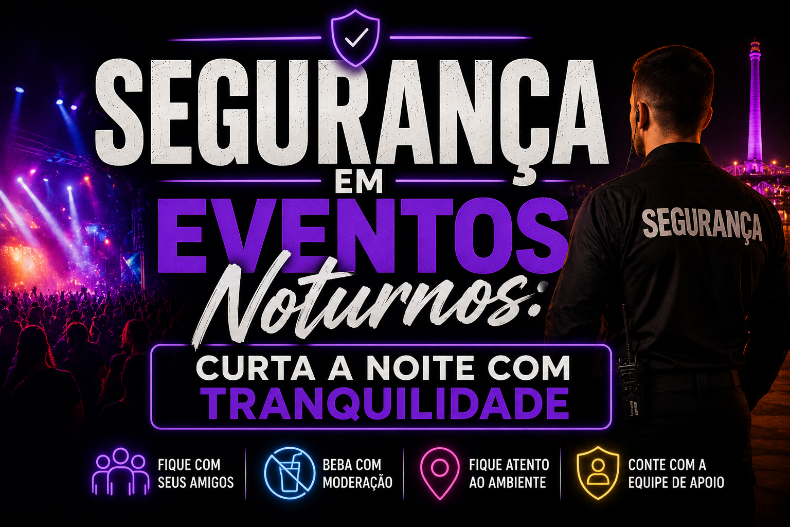 Segurança em Eventos Noturnos: Curta a Noite com Tranquilidade